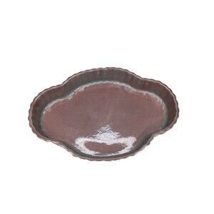 Vintage West Coast Pottery Low Bowl 523 Pastel Green Pink 12' California